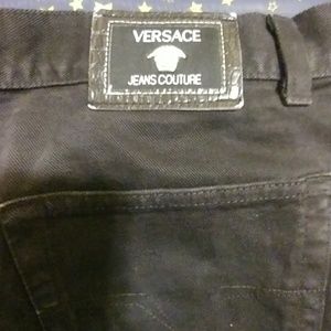 Versace Jeans Couture black men's denim pants